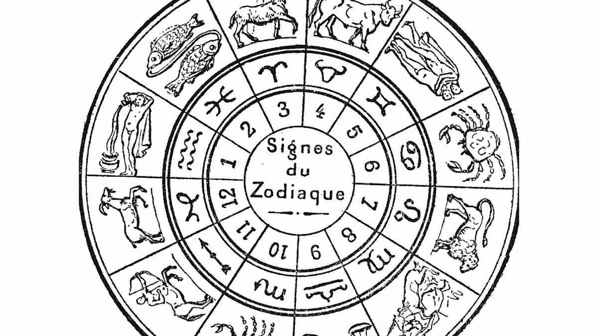 Chinese calendar shining coloring page