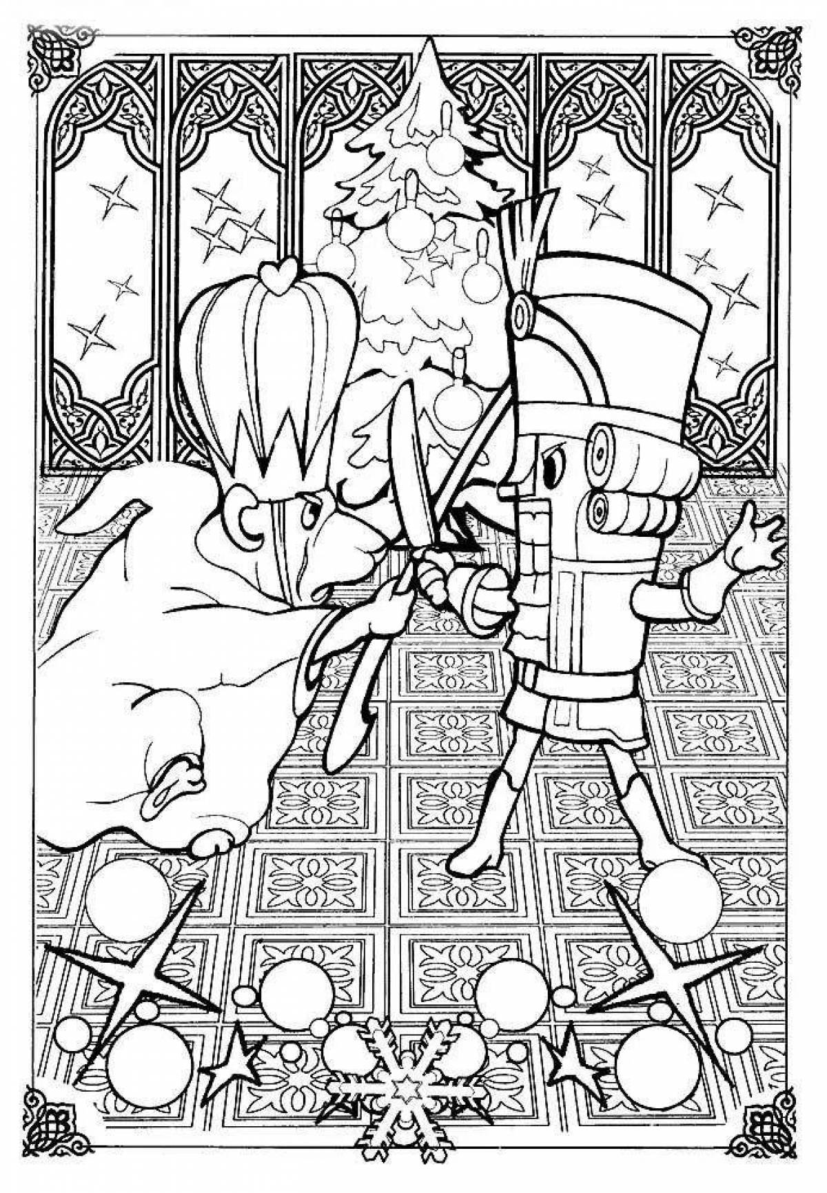 Elegant mouse king coloring page