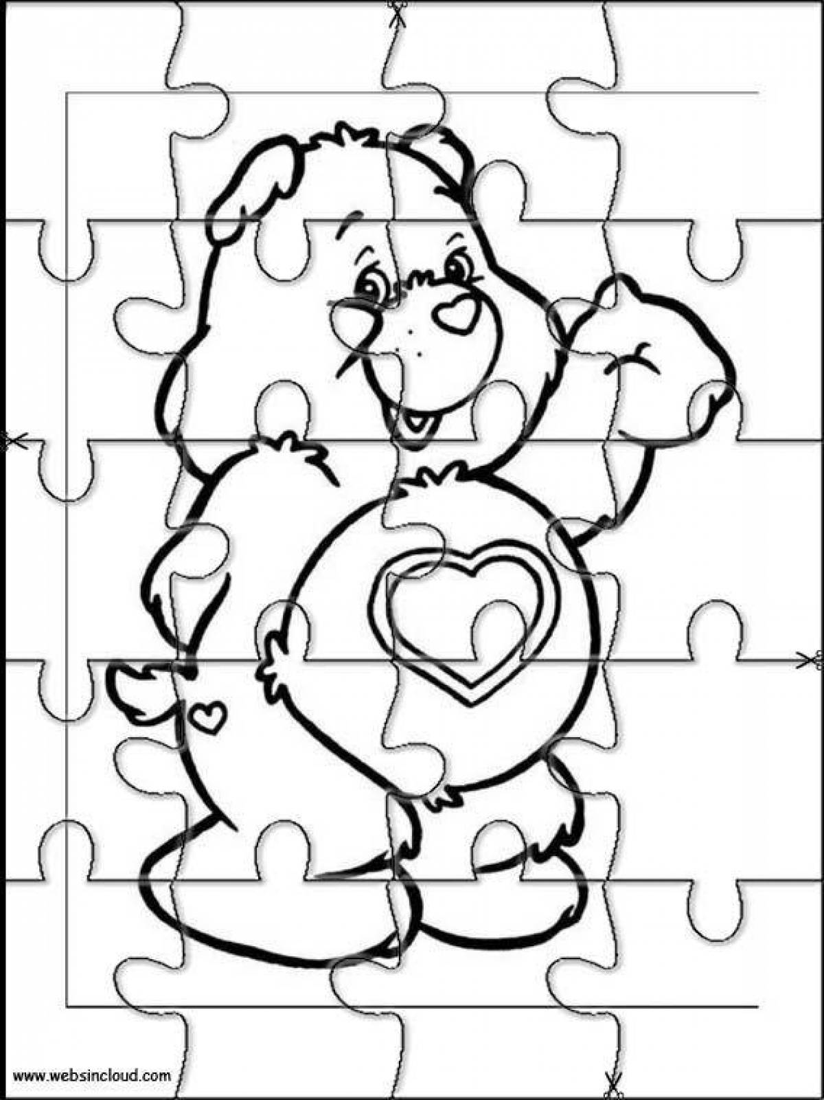 Creative puzzle coloring pages