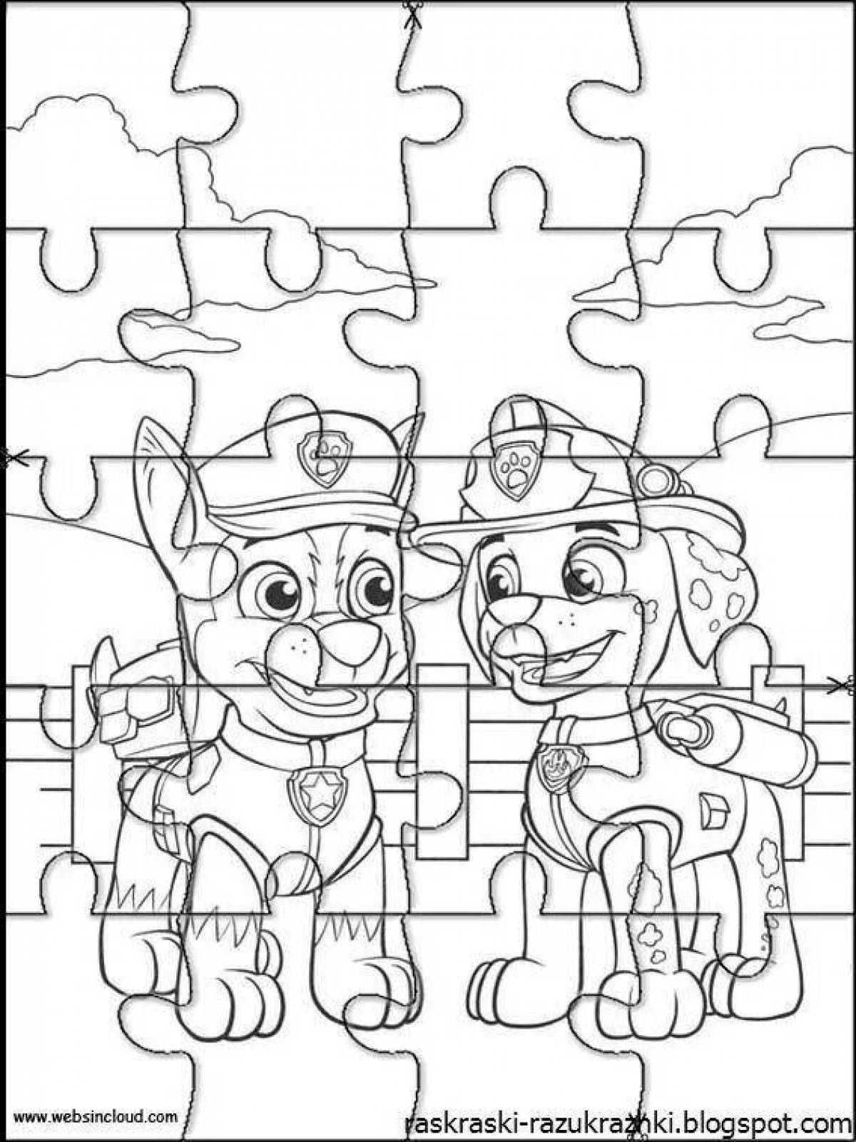 Nice puzzle coloring pages