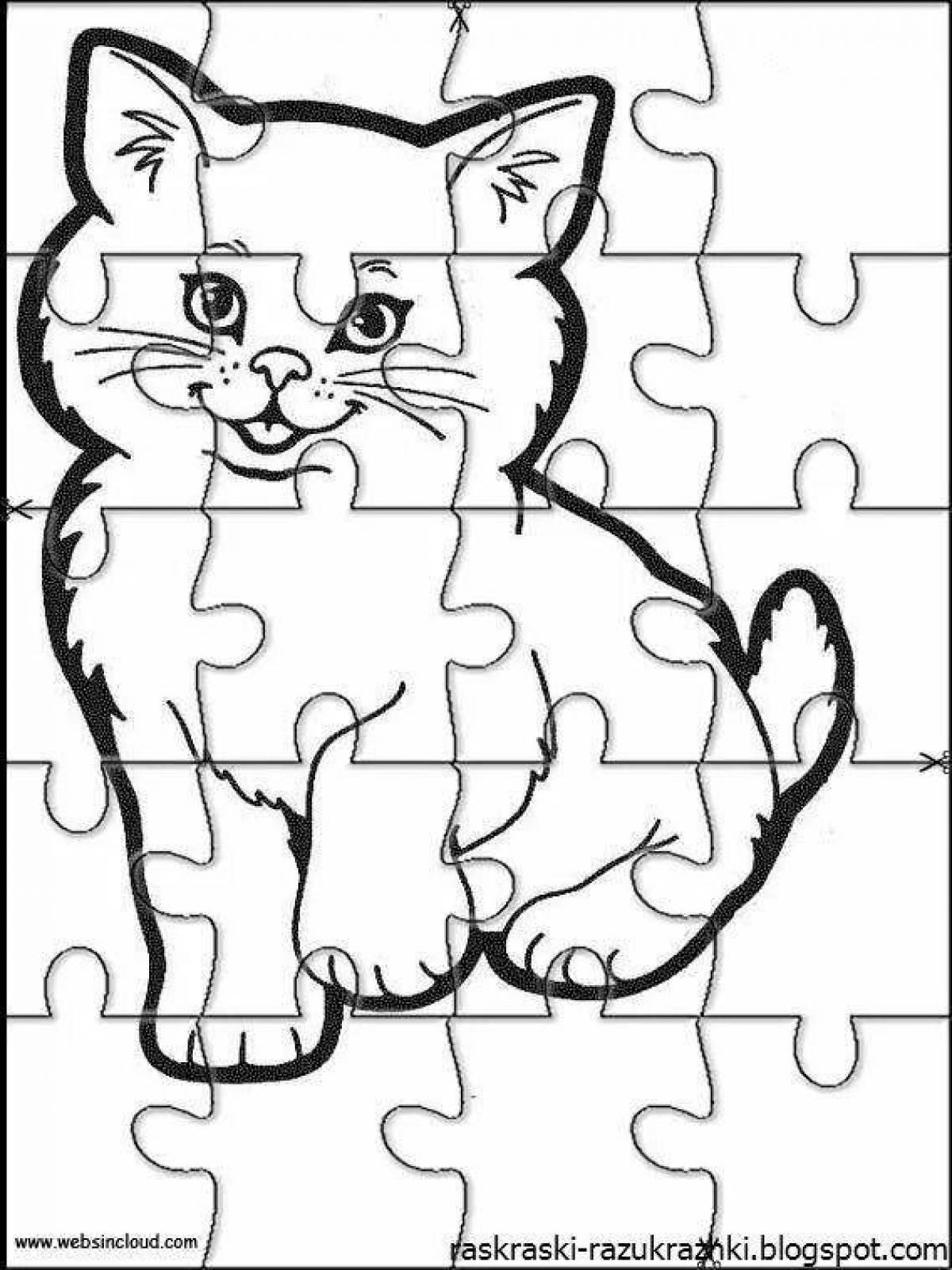 Motivational puzzle coloring pages