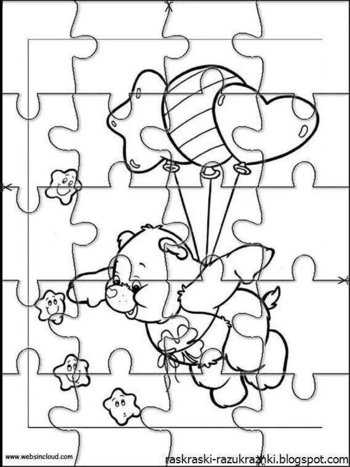 Satisfying puzzle coloring pages