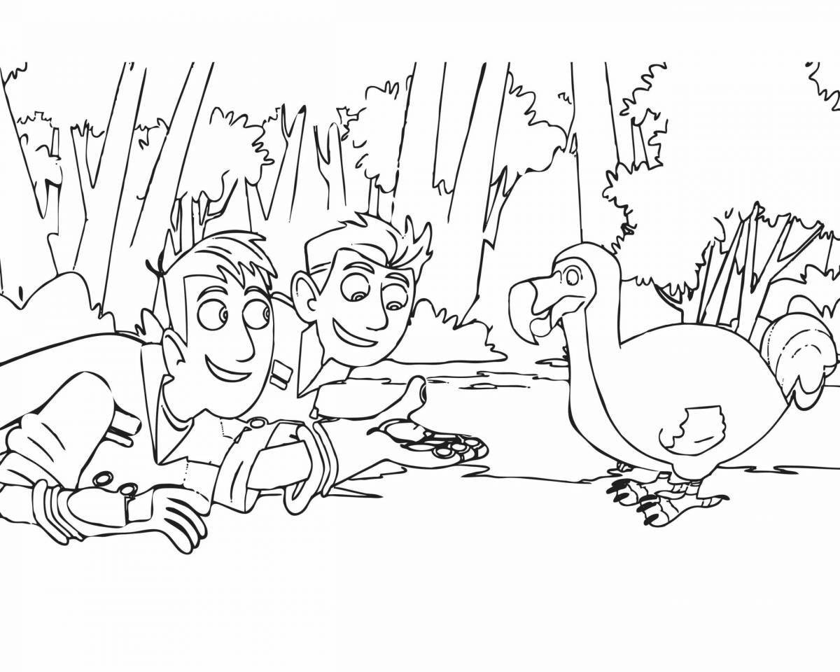 Coloring lively kratt brothers