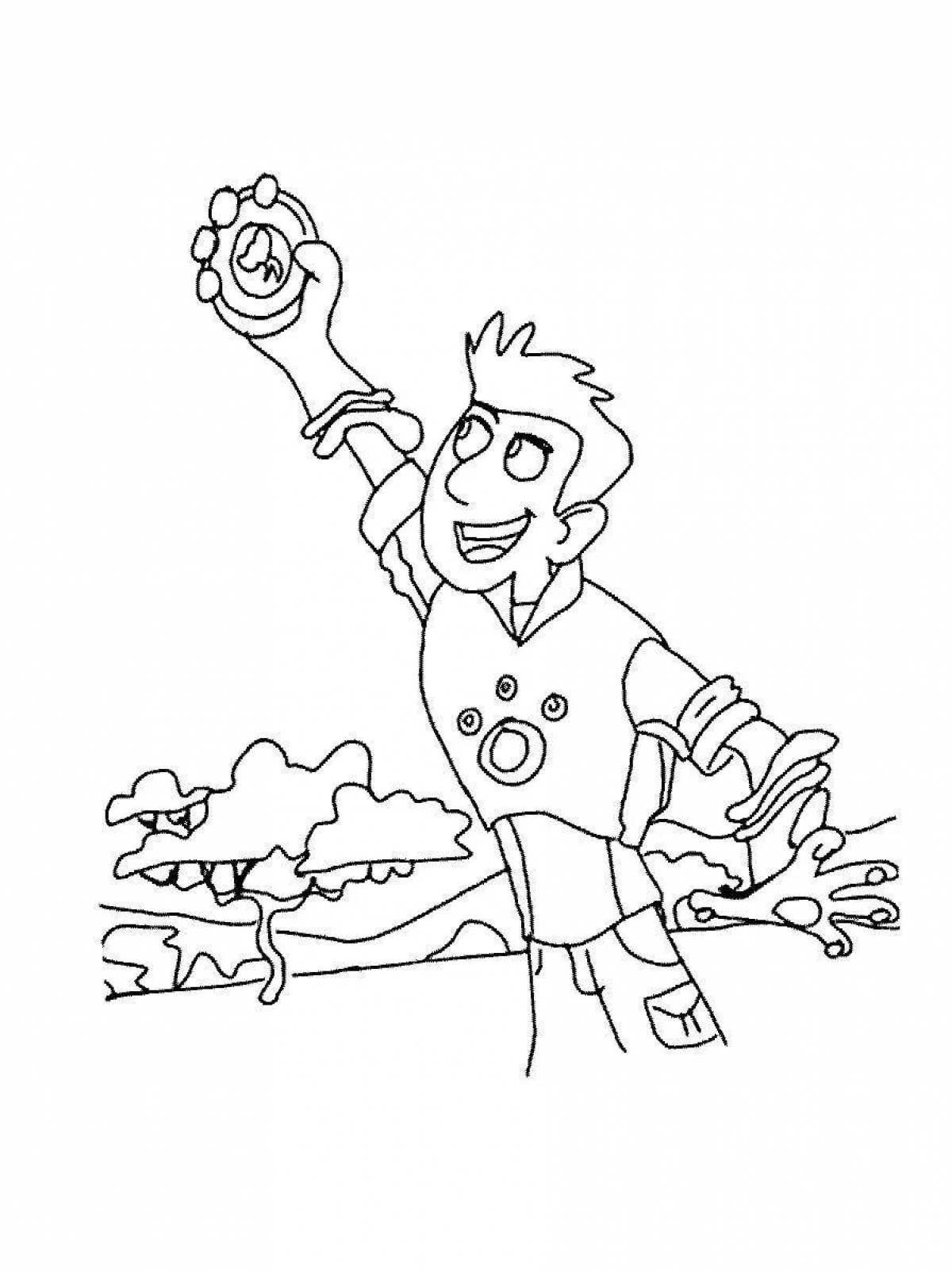 The kratt brothers' exciting coloring book design