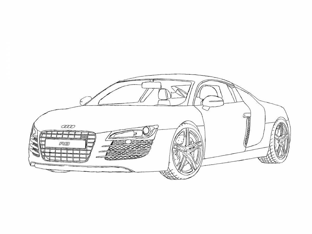 Как нарисовать audi r8