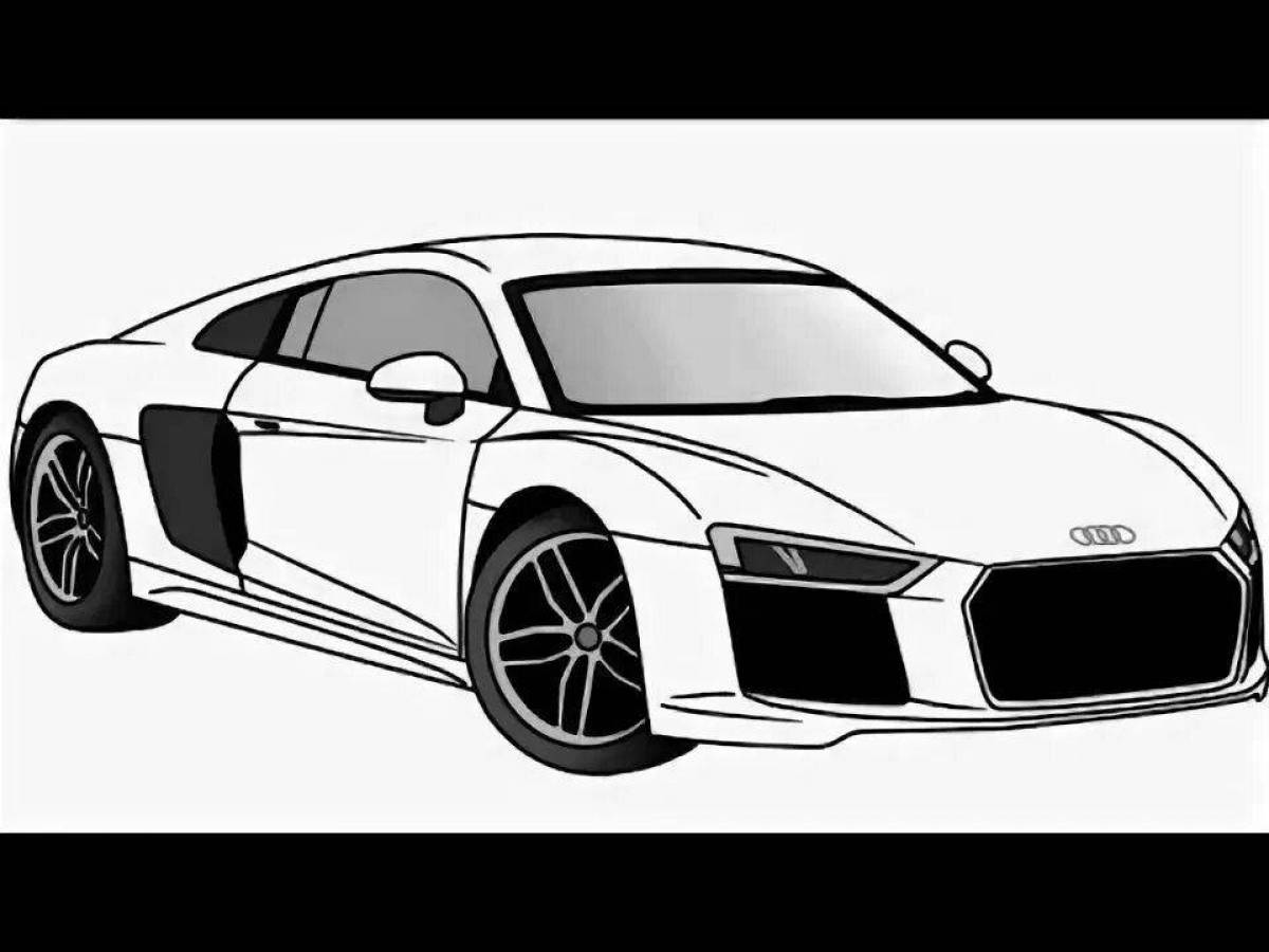 Как нарисовать audi r8