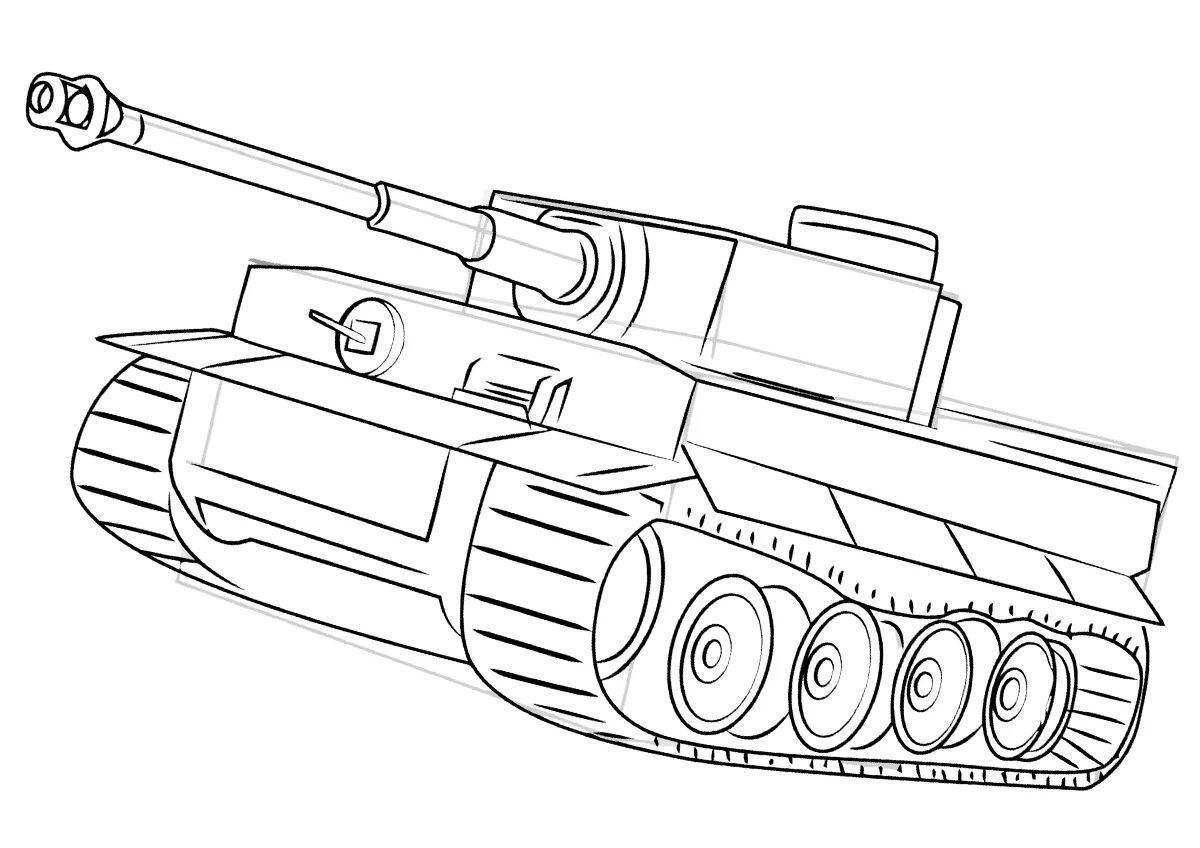 Танки картинки раскраски распечатать