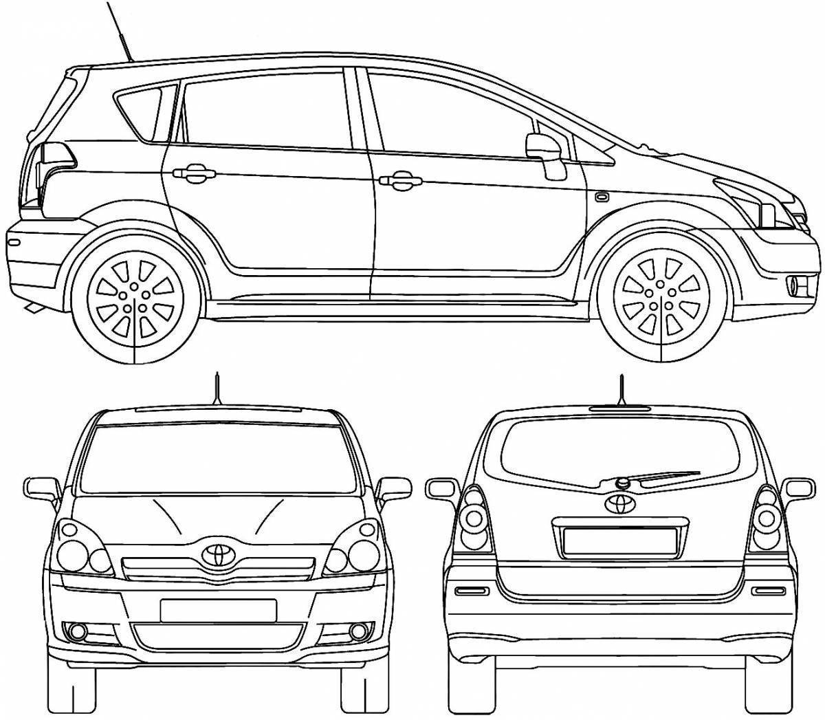 Тойота витц рисунок