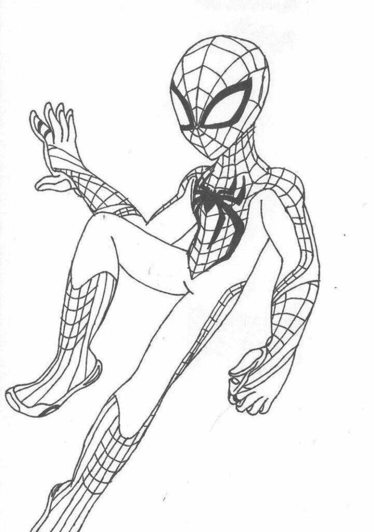 Раскраска the amazing Spider man