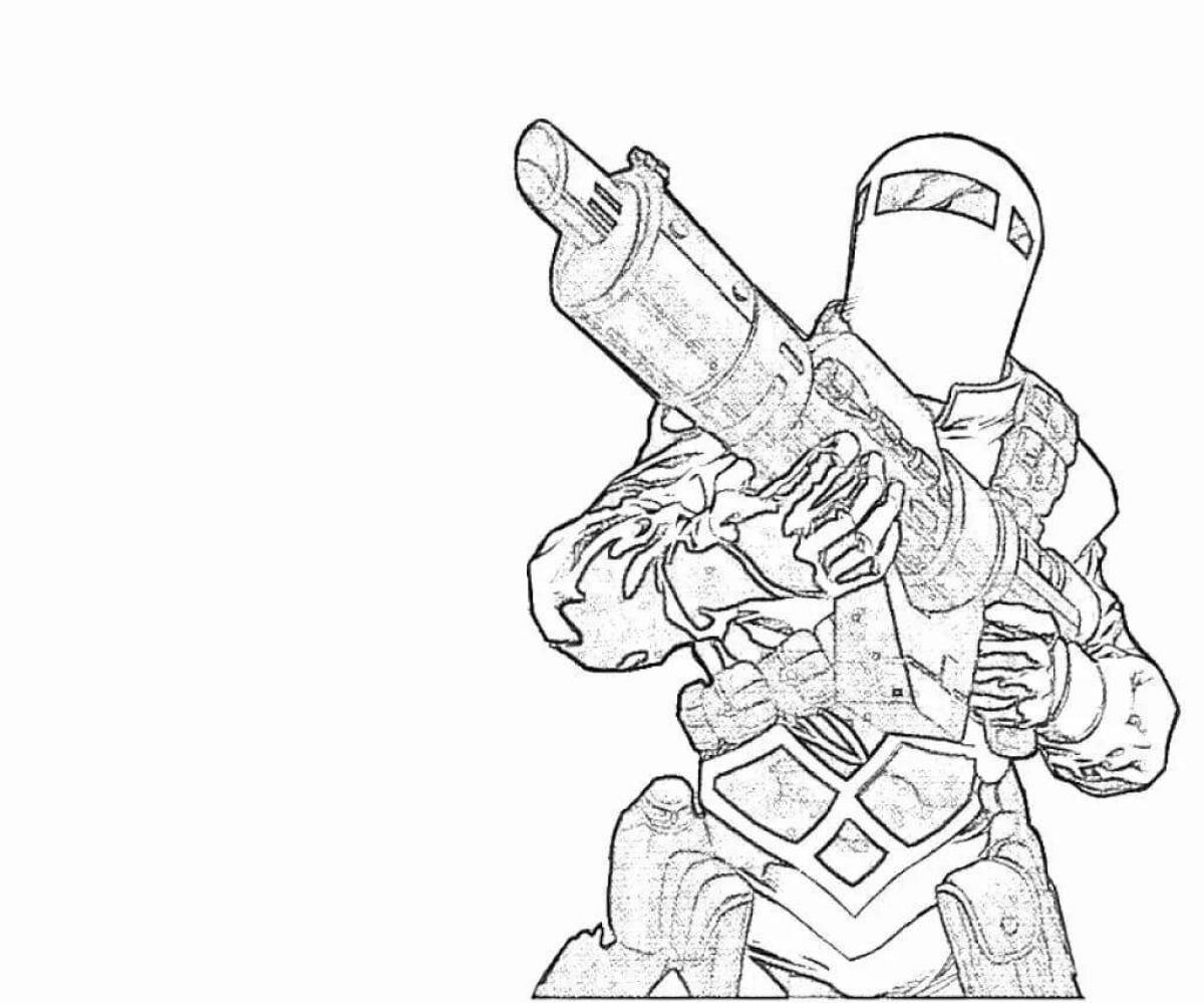 Tempting counter strike coloring page