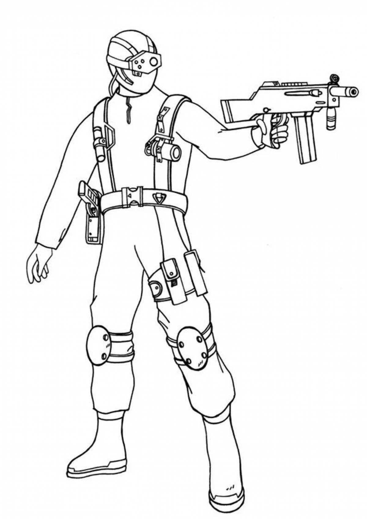 Charming counter strike coloring book