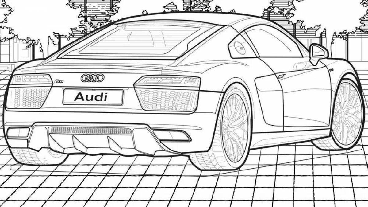 Audi r8 flawless coloring