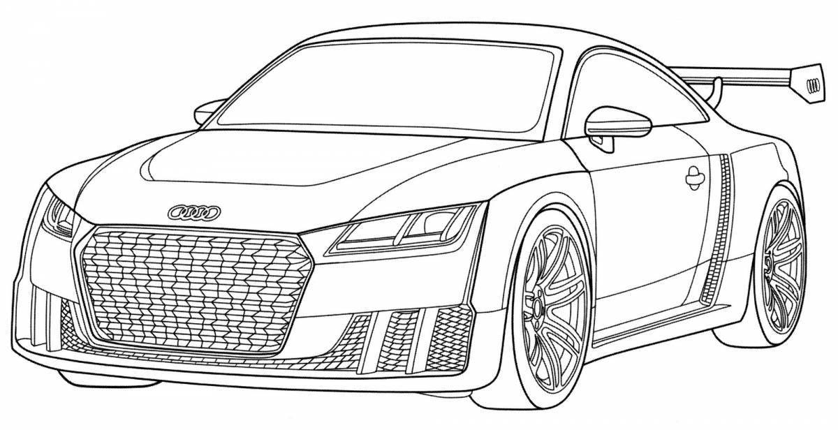 Audi r8 grand coloring
