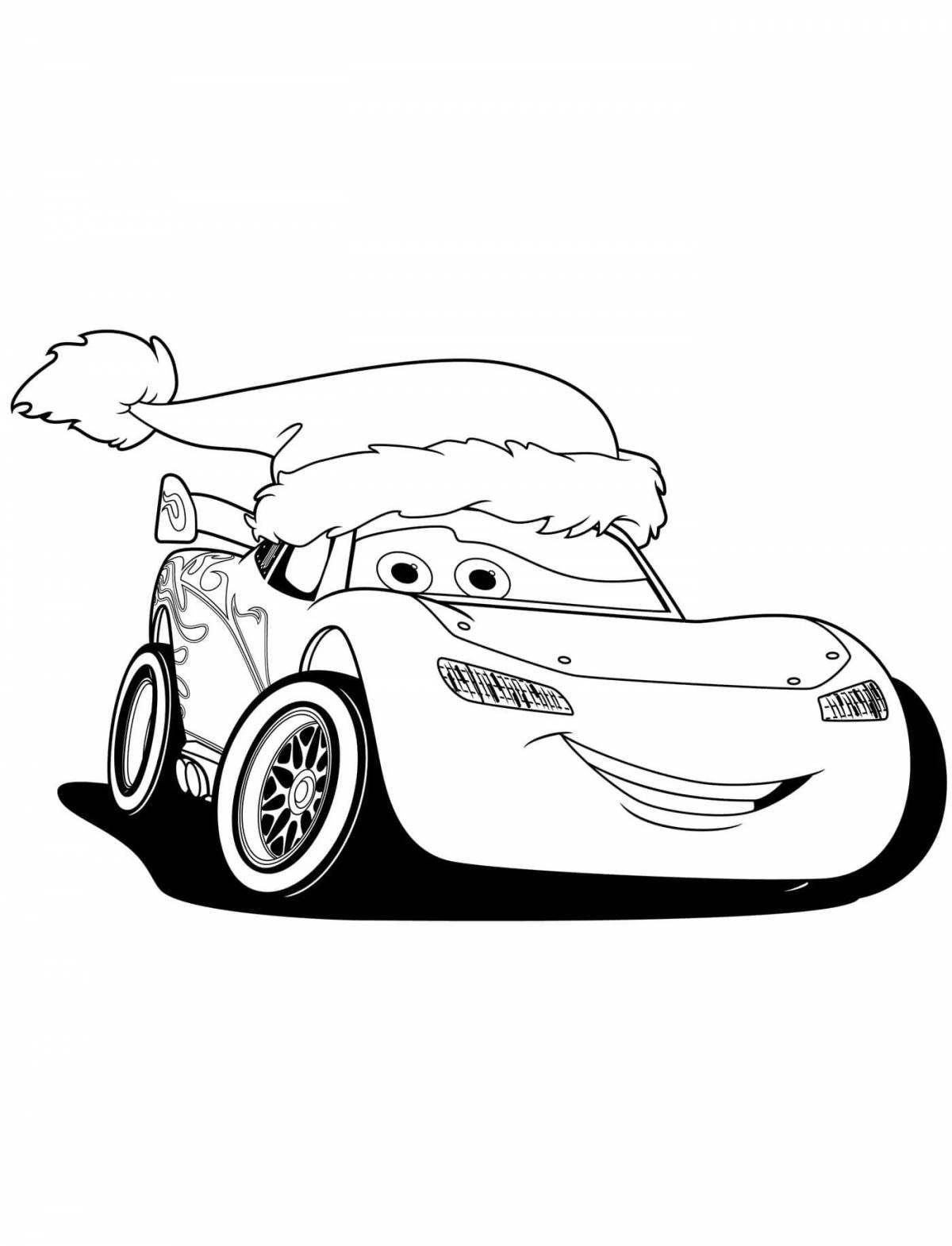 A fascinating Christmas car