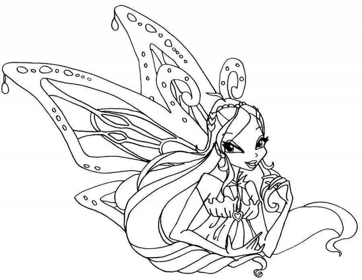 Charming winx coloring book