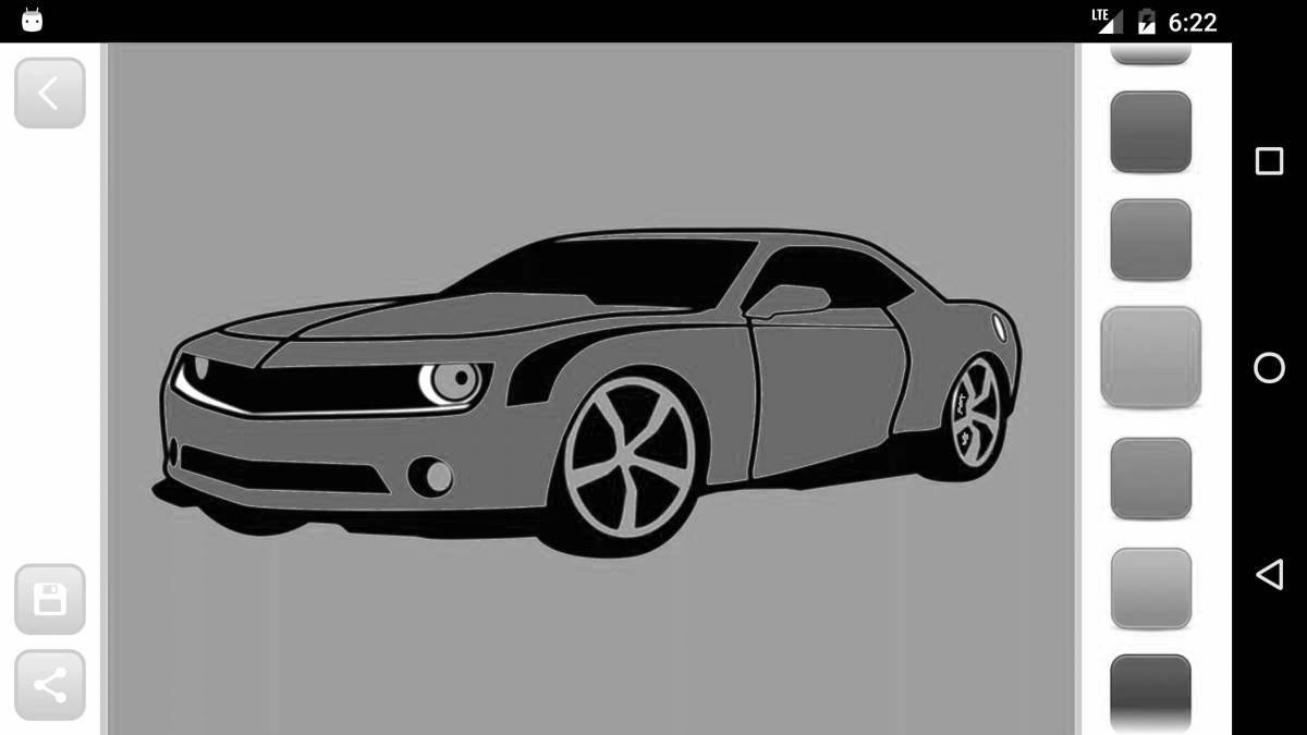 Coloring page spectacular cars