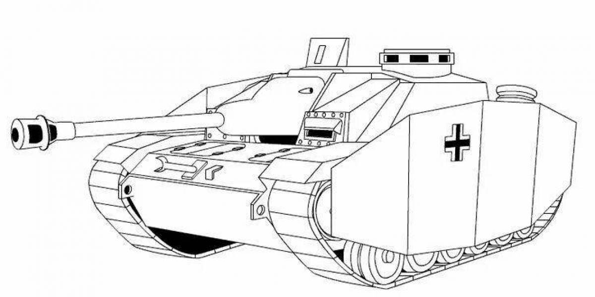 Colouring awesome german tanks