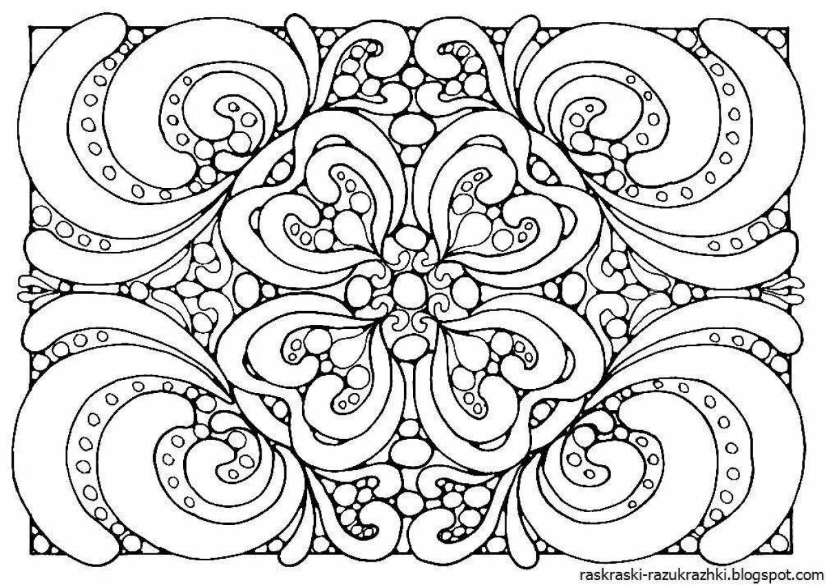 Elegant patterned coloring