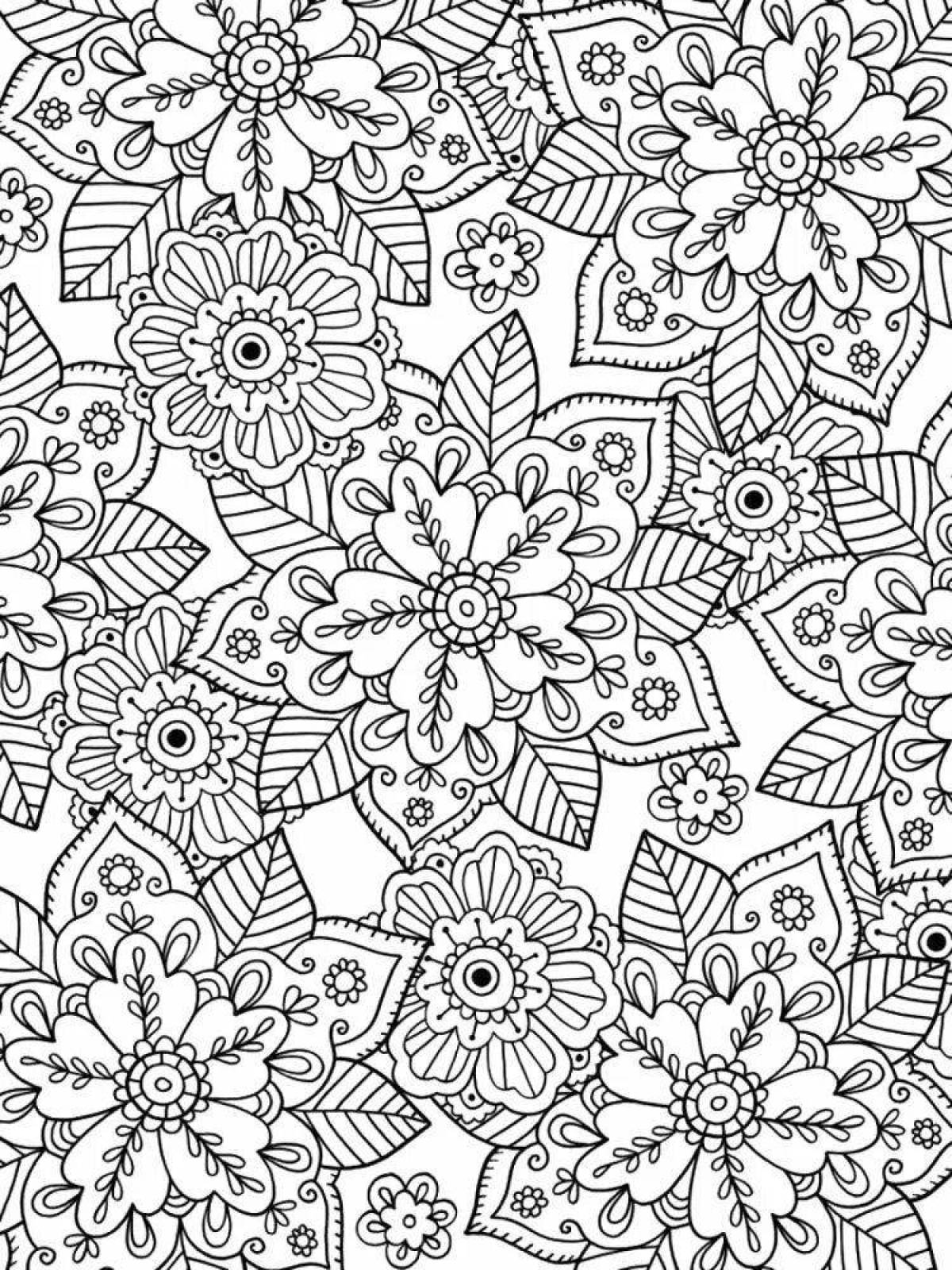 Attractive patterned coloring