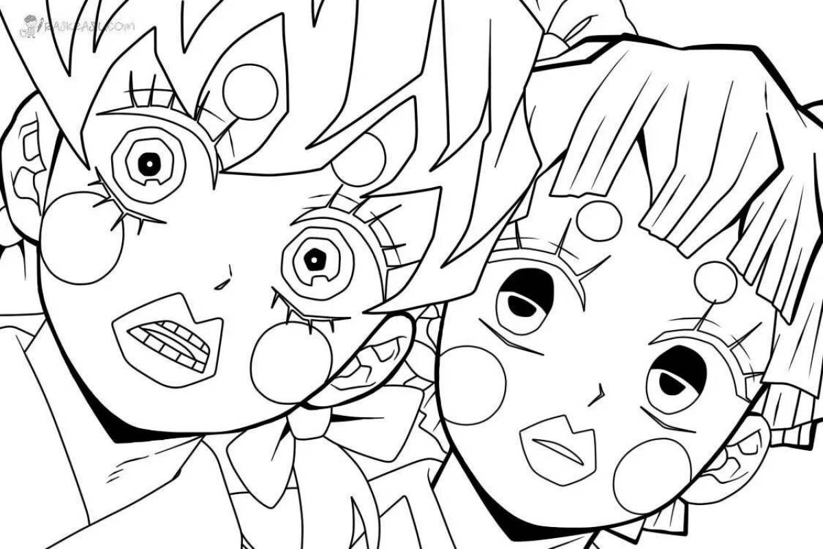 Bold blade anime coloring page