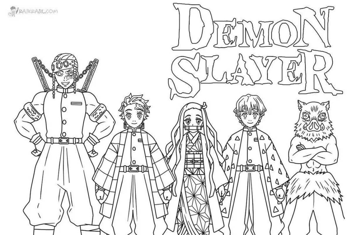 Amazing blade anime coloring page