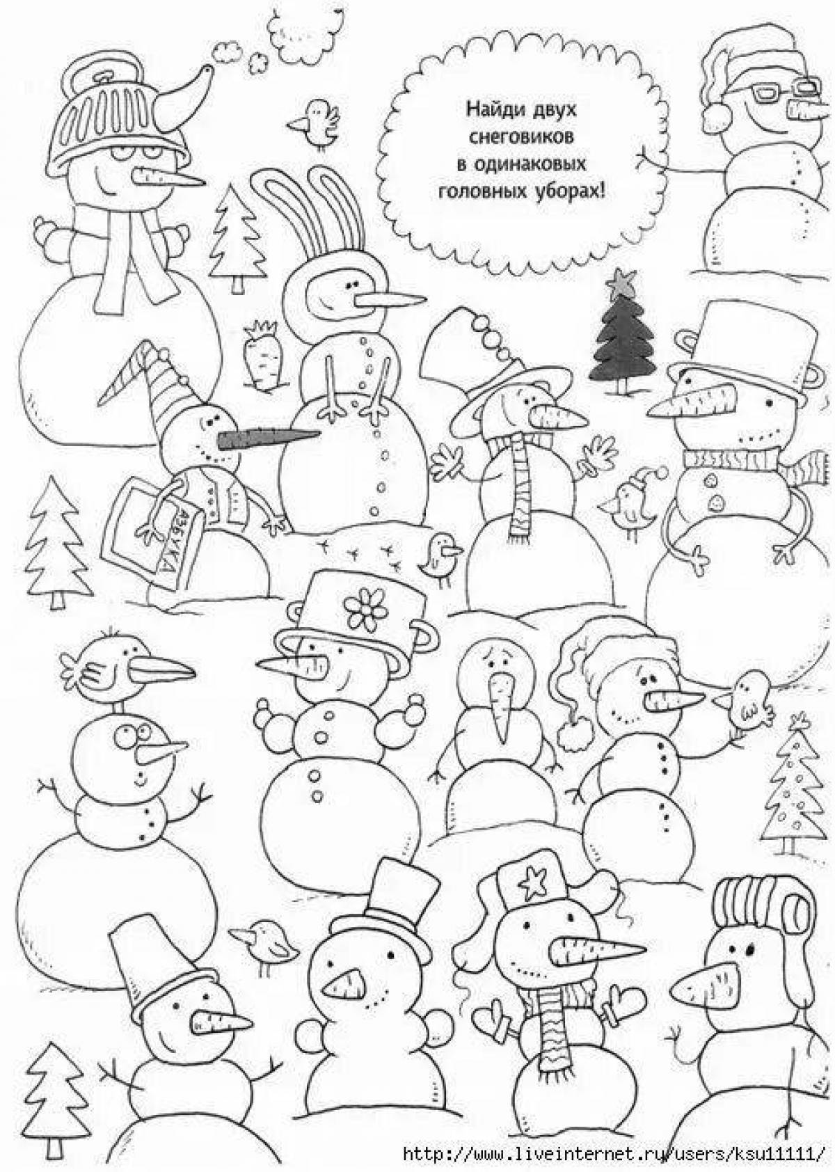 Rampant Christmas games coloring page