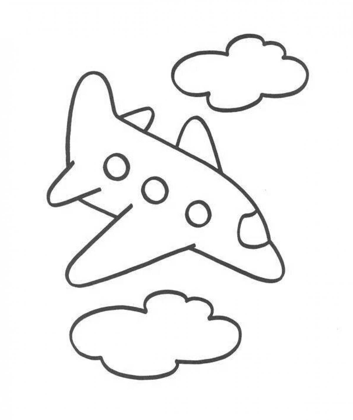 Bright coloring page 2 junior group