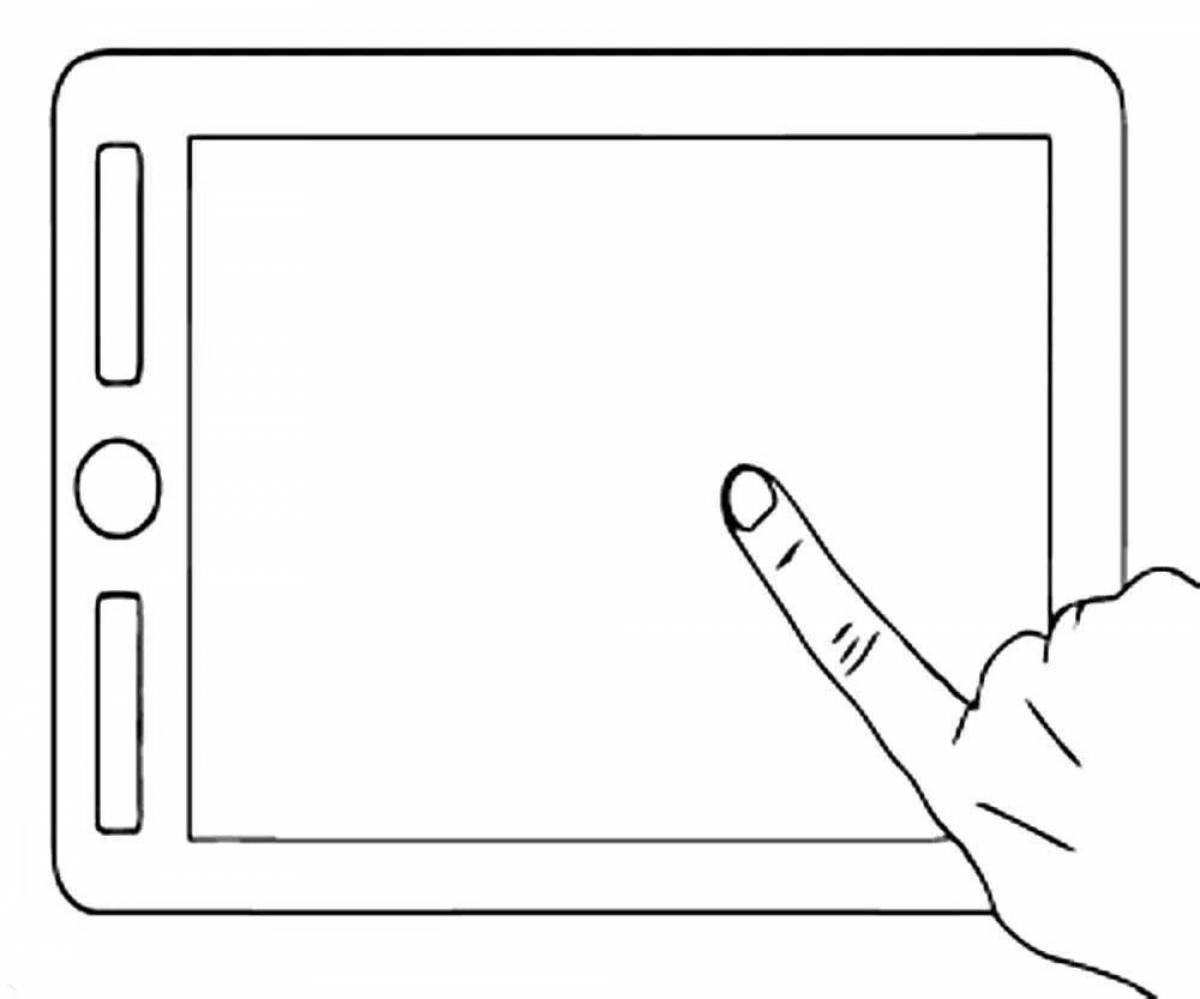 Creative tablet coloring book