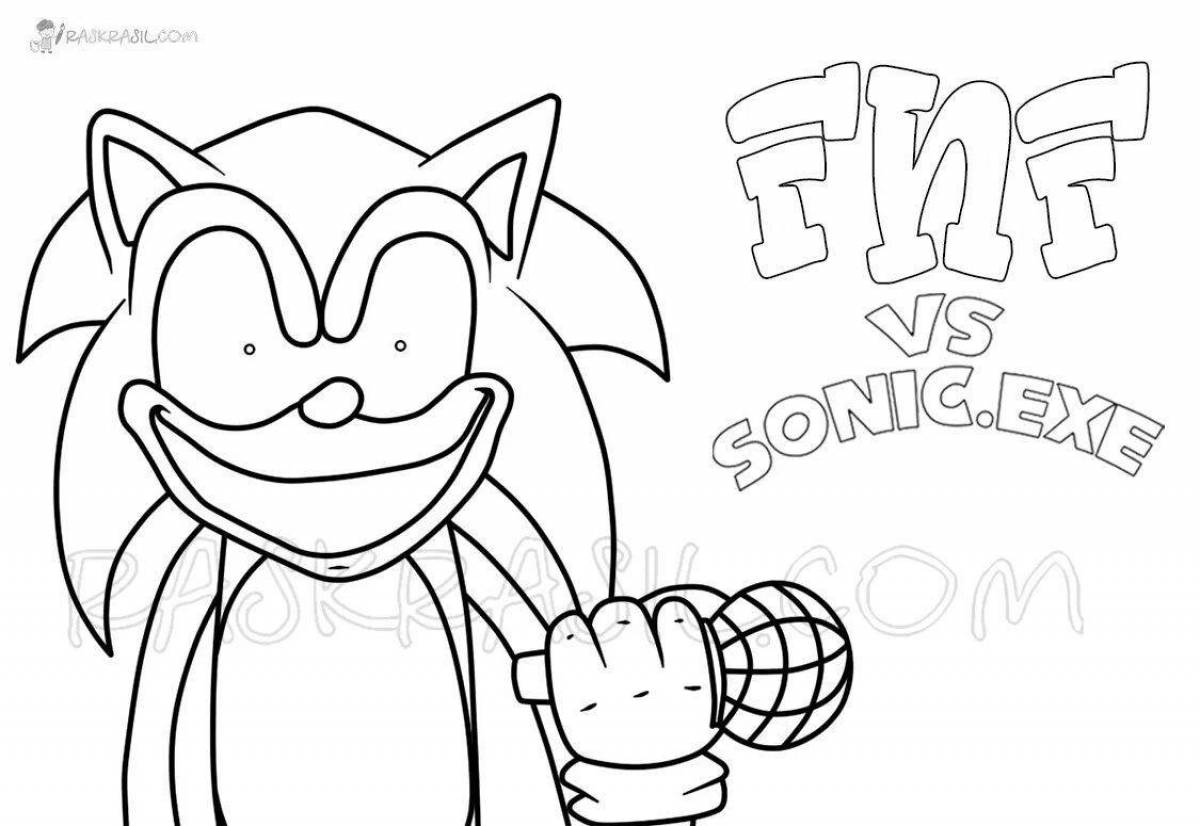 Fantasy coloring sonic exe fnf