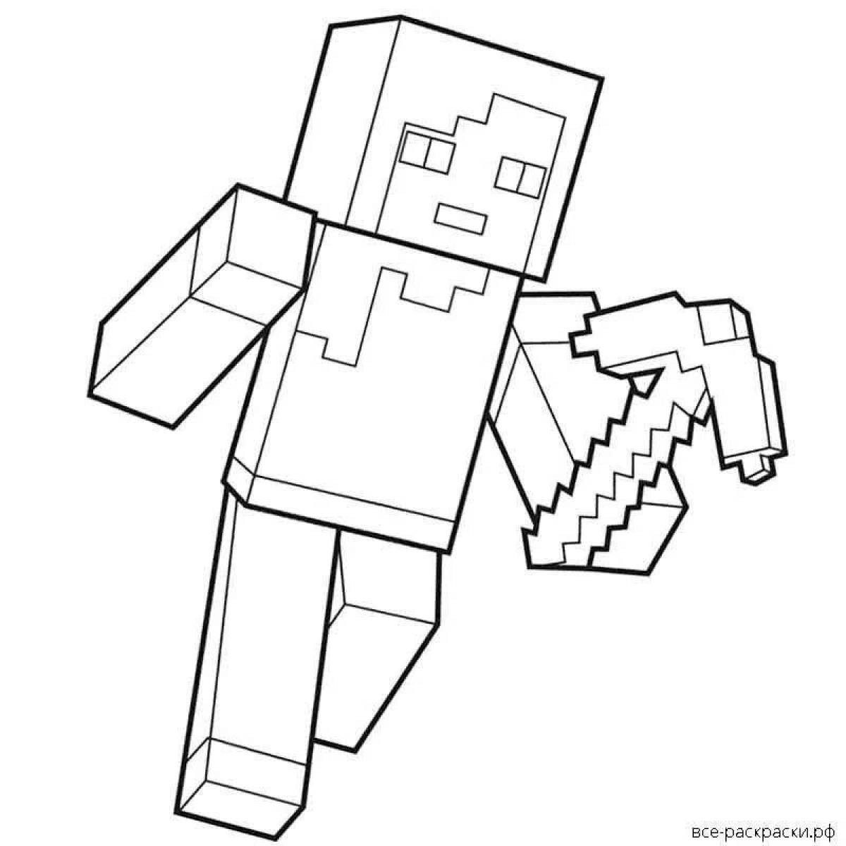 Great coloring minecraft compote novel