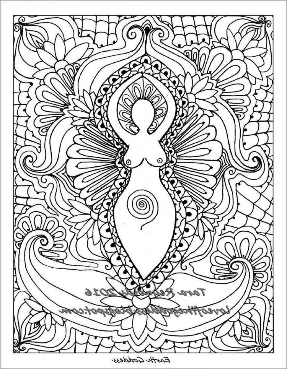 Stimulated coloring for pregnant antistress
