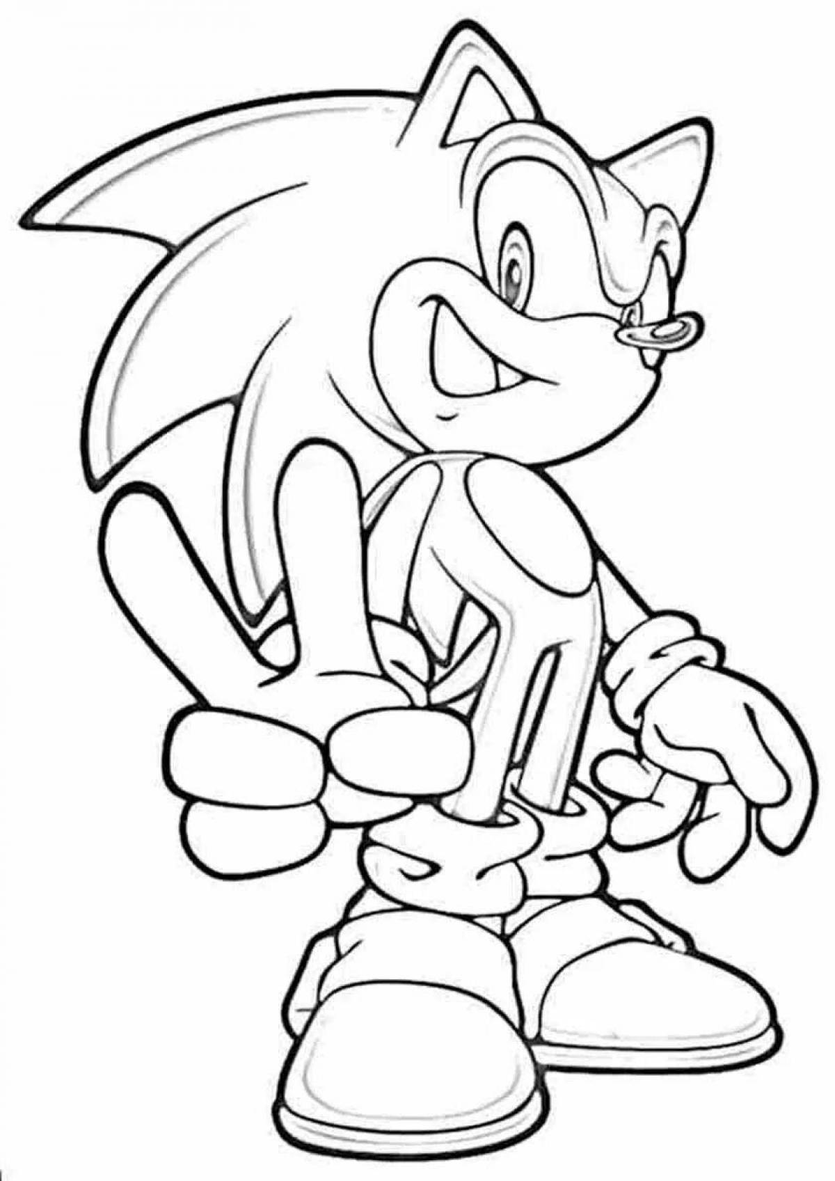 Cute sonic x z coloring book