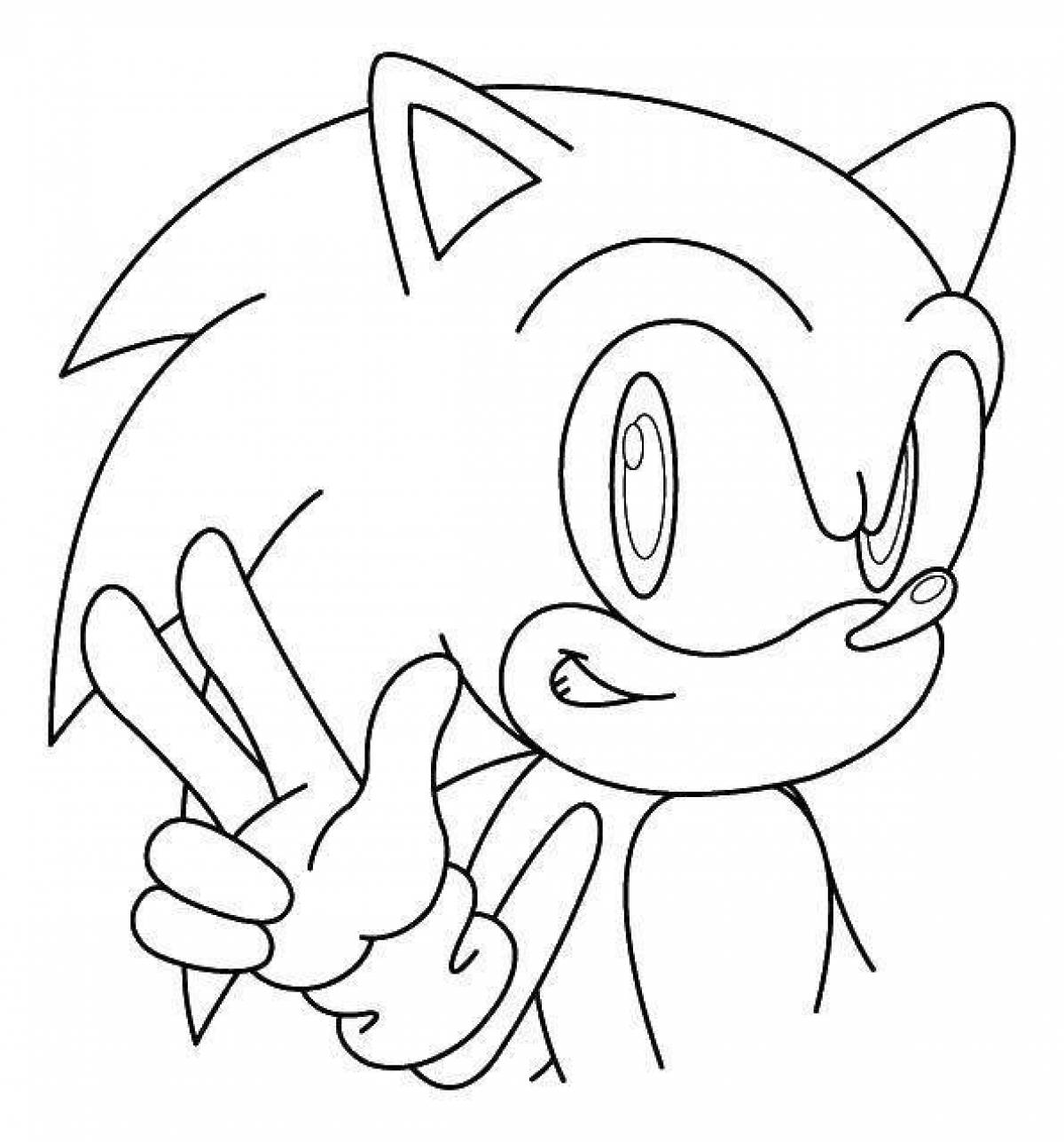 Sonic x z glowing coloring book