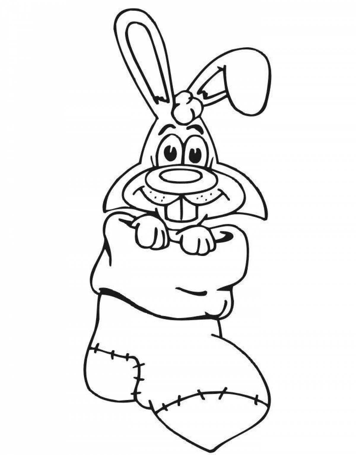 Adorable Christmas Bunny Drawing