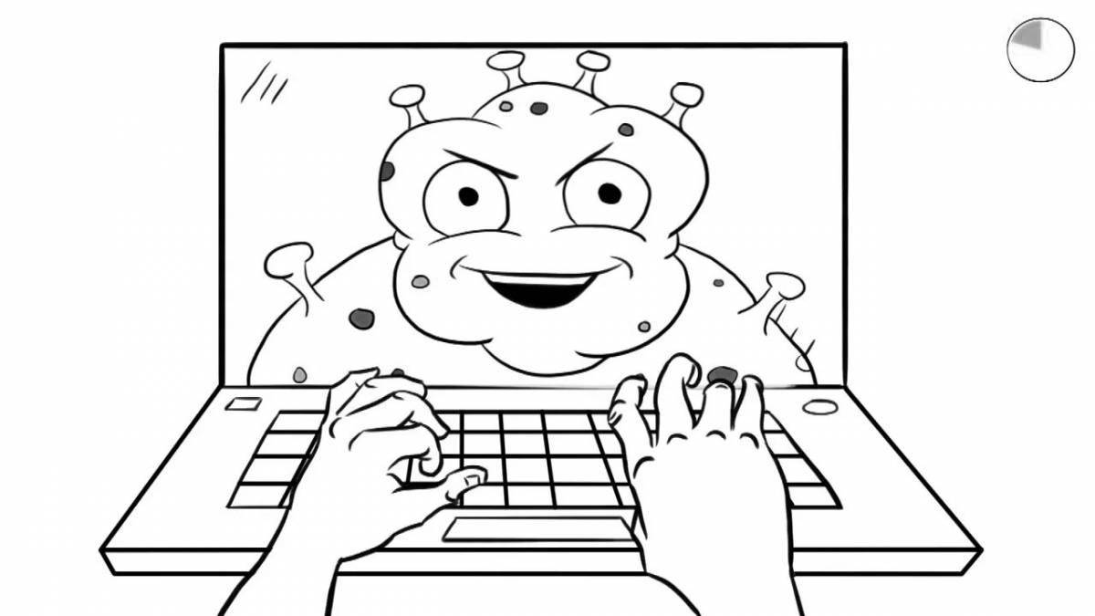 Exciting Internet safety coloring book