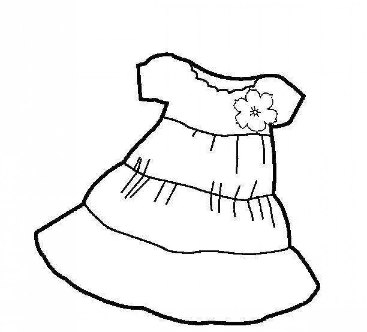 Snuggly coloring page children's clothing