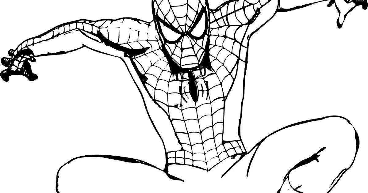 Увлекательная раскраска человек паук майнкрафт