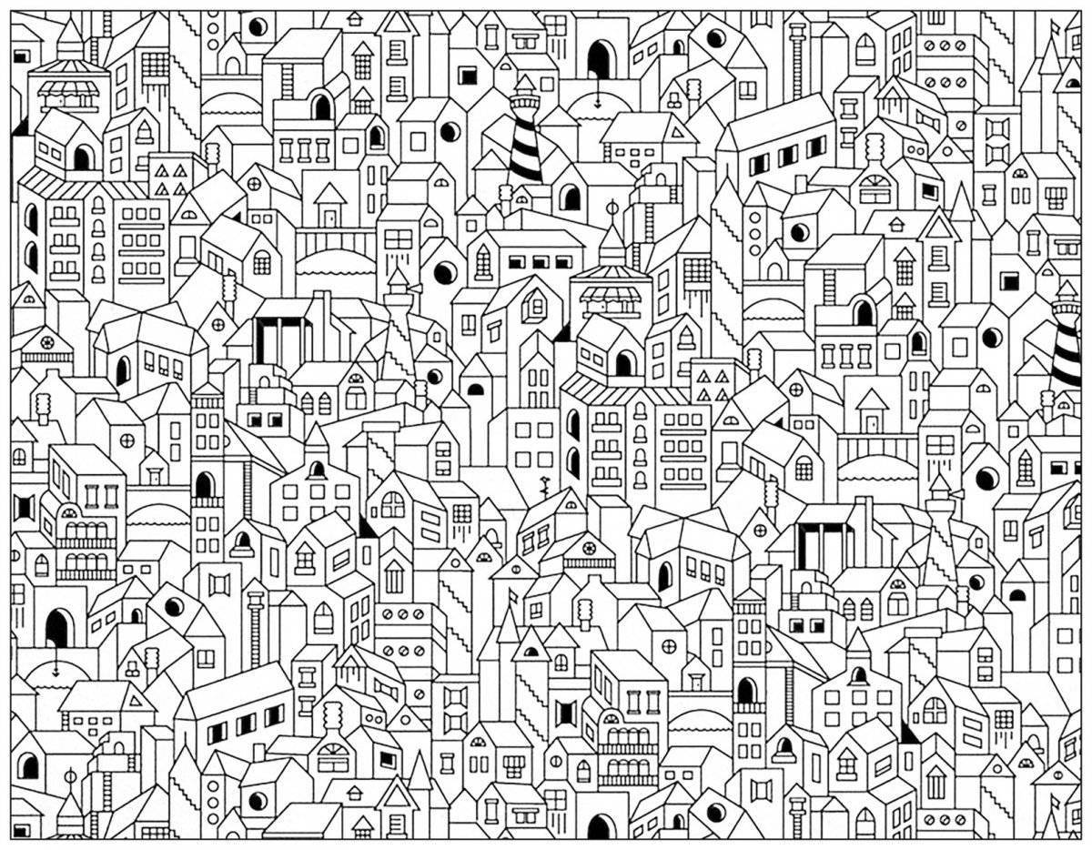 Creative phone wallpaper coloring page