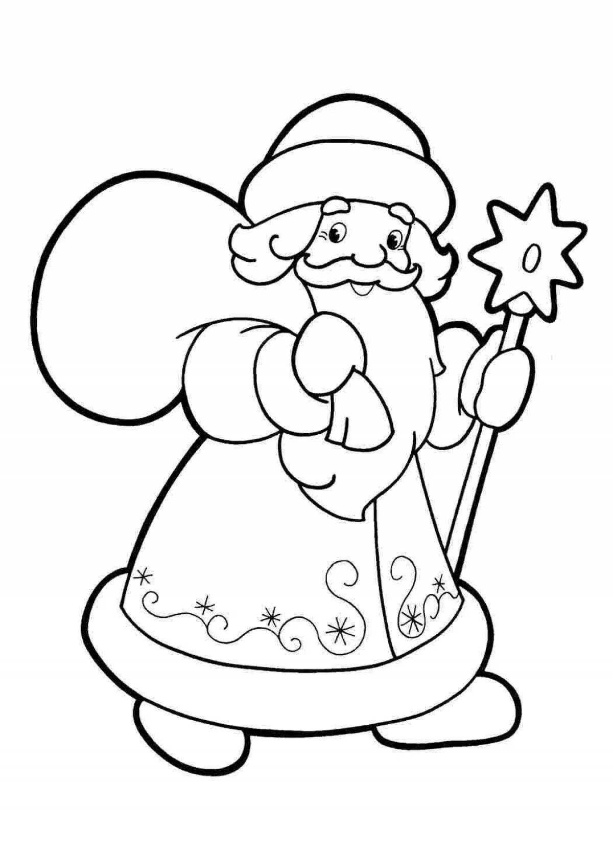 Раскраски Дед мороз и снегурочка рисунок (38 шт.) - скачать или распечатать бесплатно #