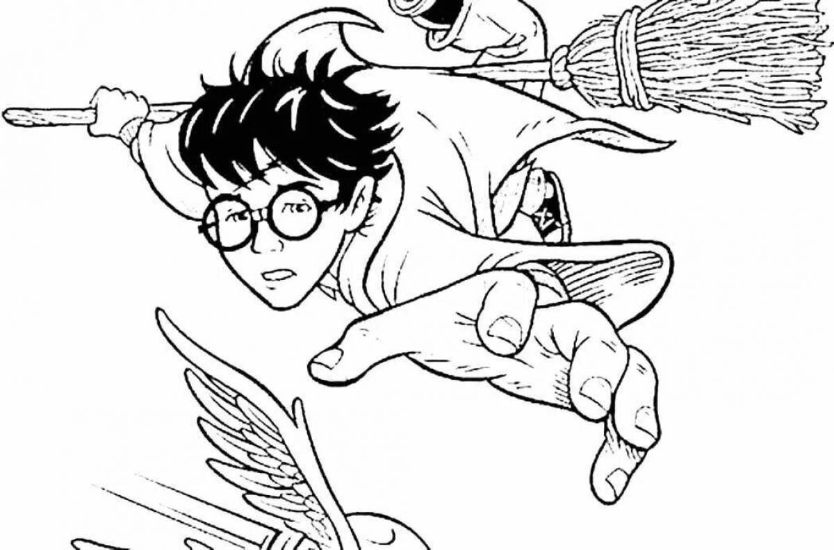 Exquisite coloring harry potter easy
