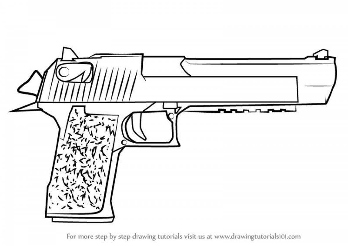 Animated standoff 2 weapon coloring page