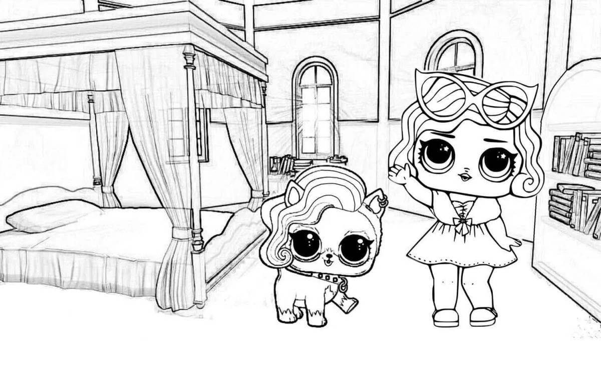 Incredible lol house doll coloring pages