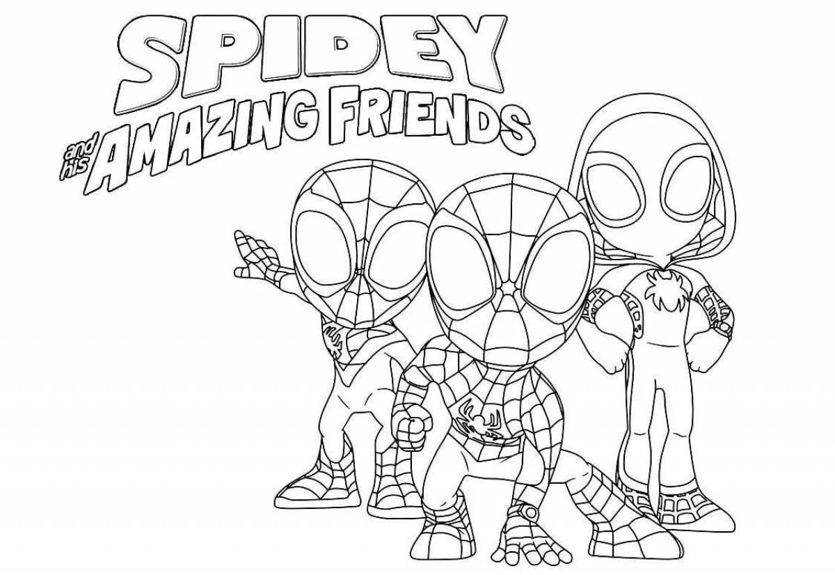Impressive spider and friends