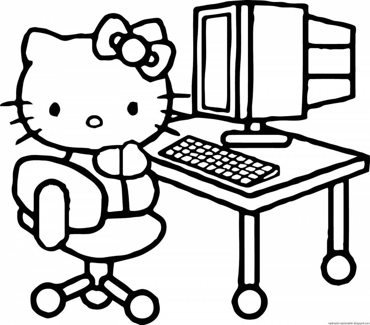 Игра Аниме девочки-кошки - раскраска