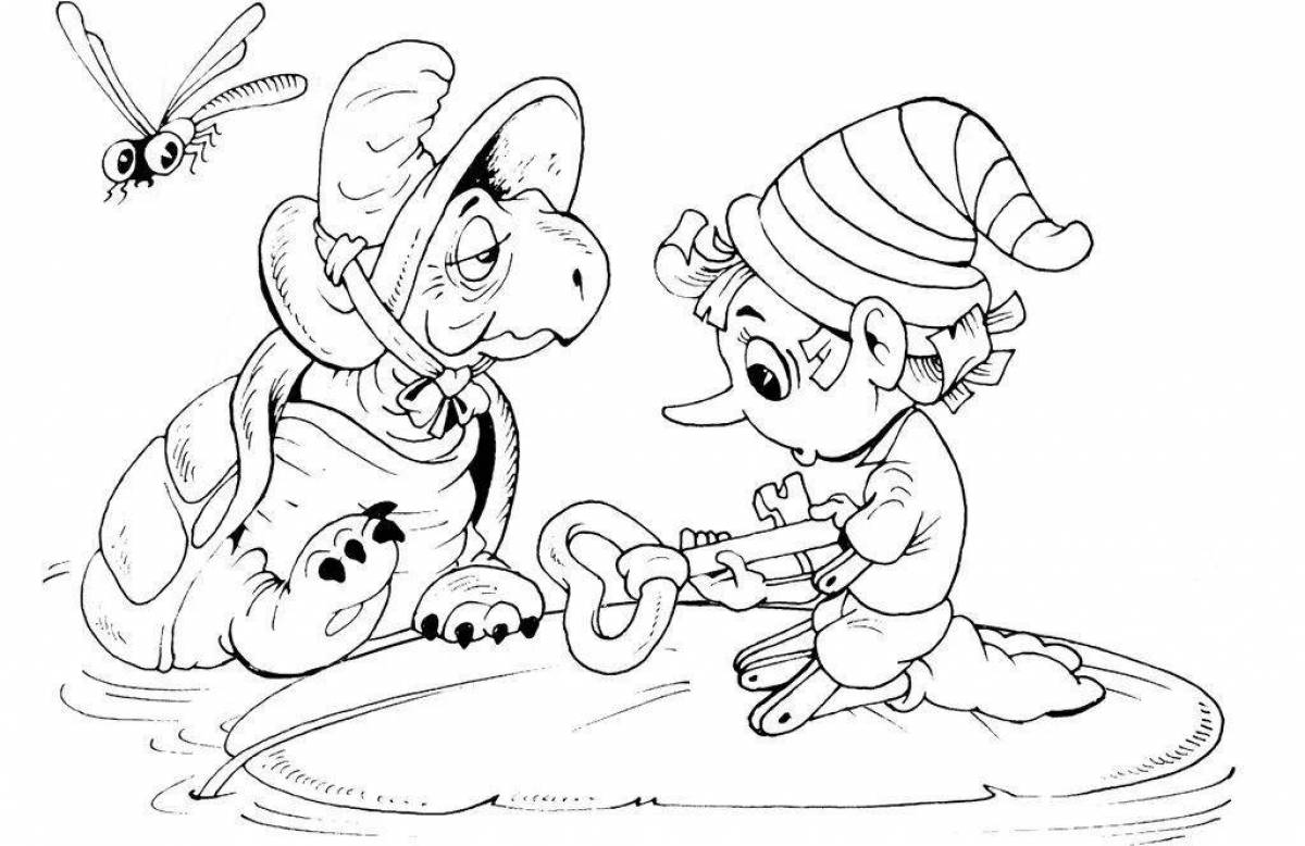 Pinocchio's brilliant adventures coloring book