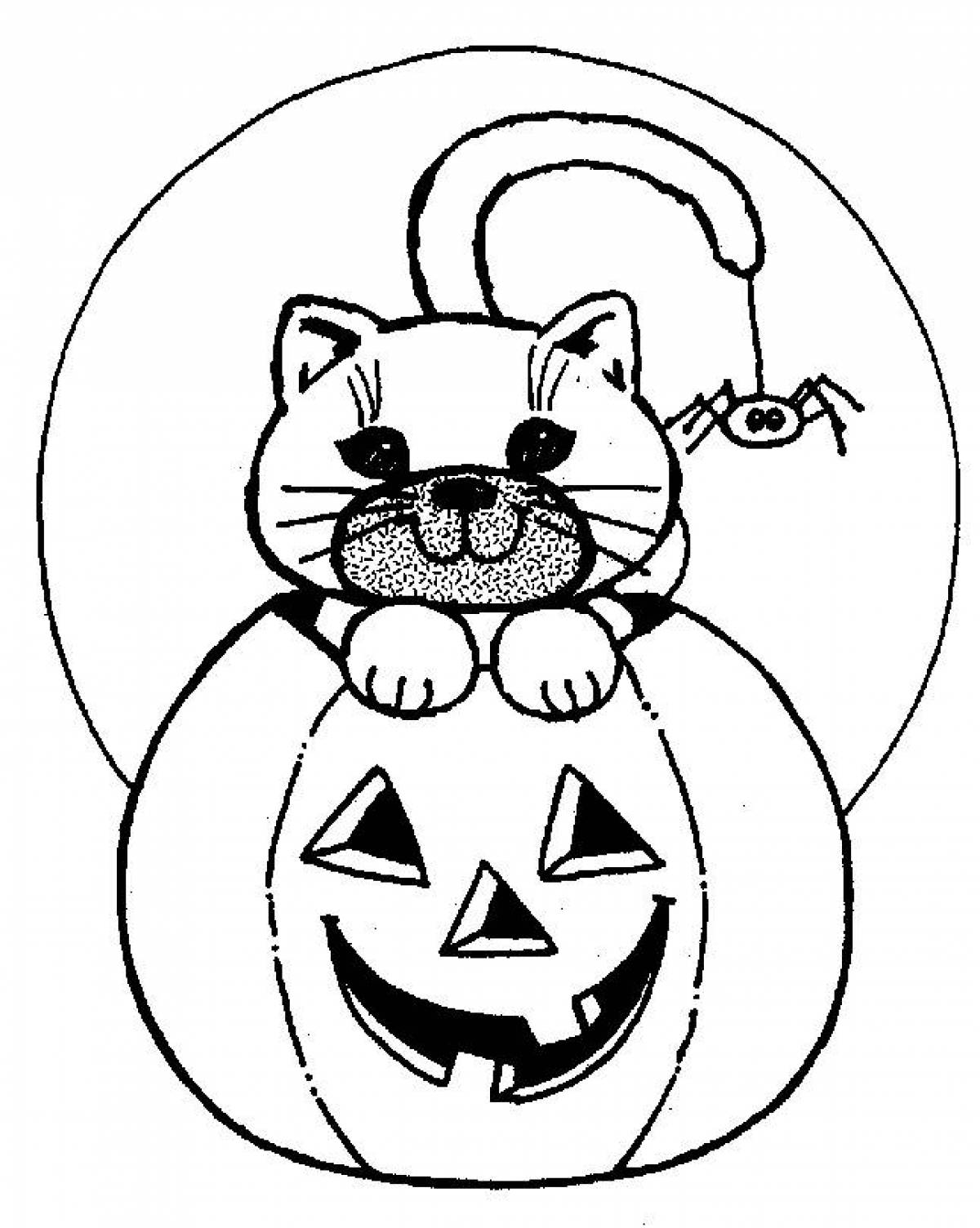 Раскраска Хэллоуин для детей