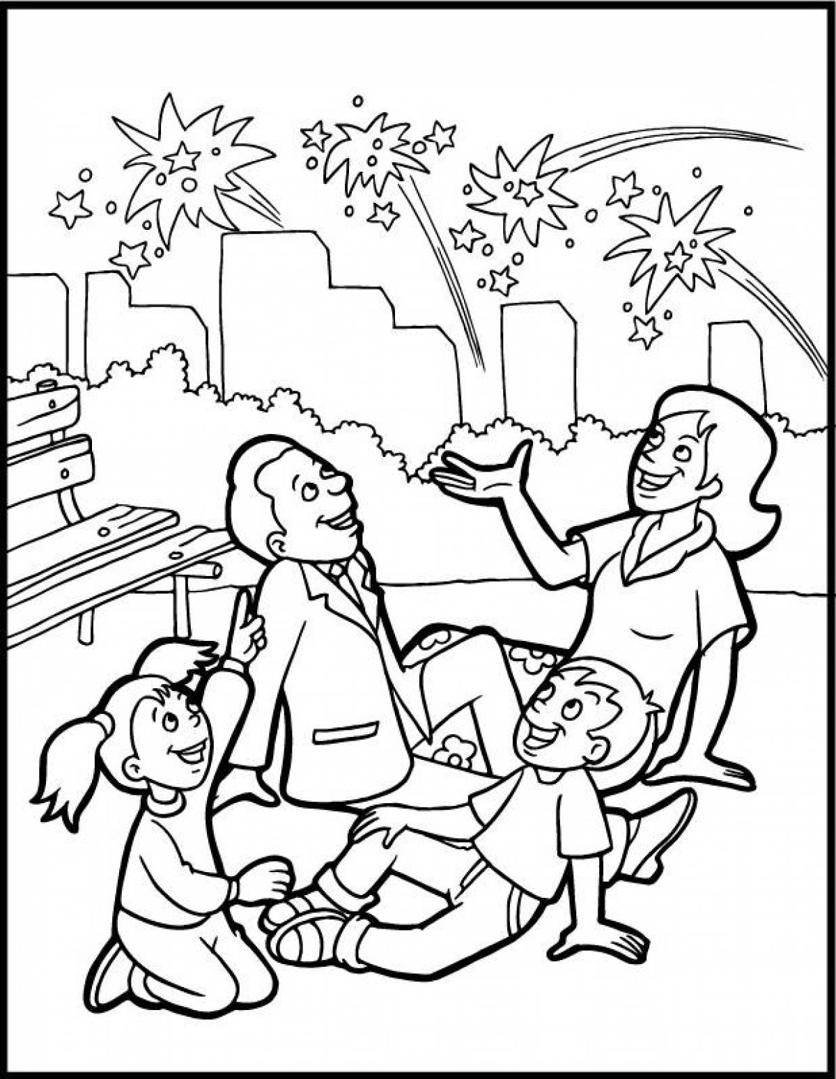 Victory Day coloring book