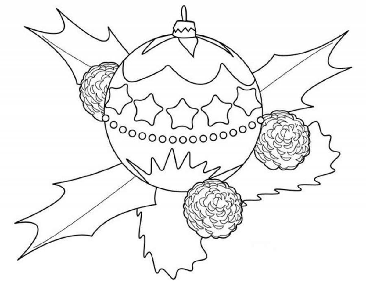 Christmas ball drawing