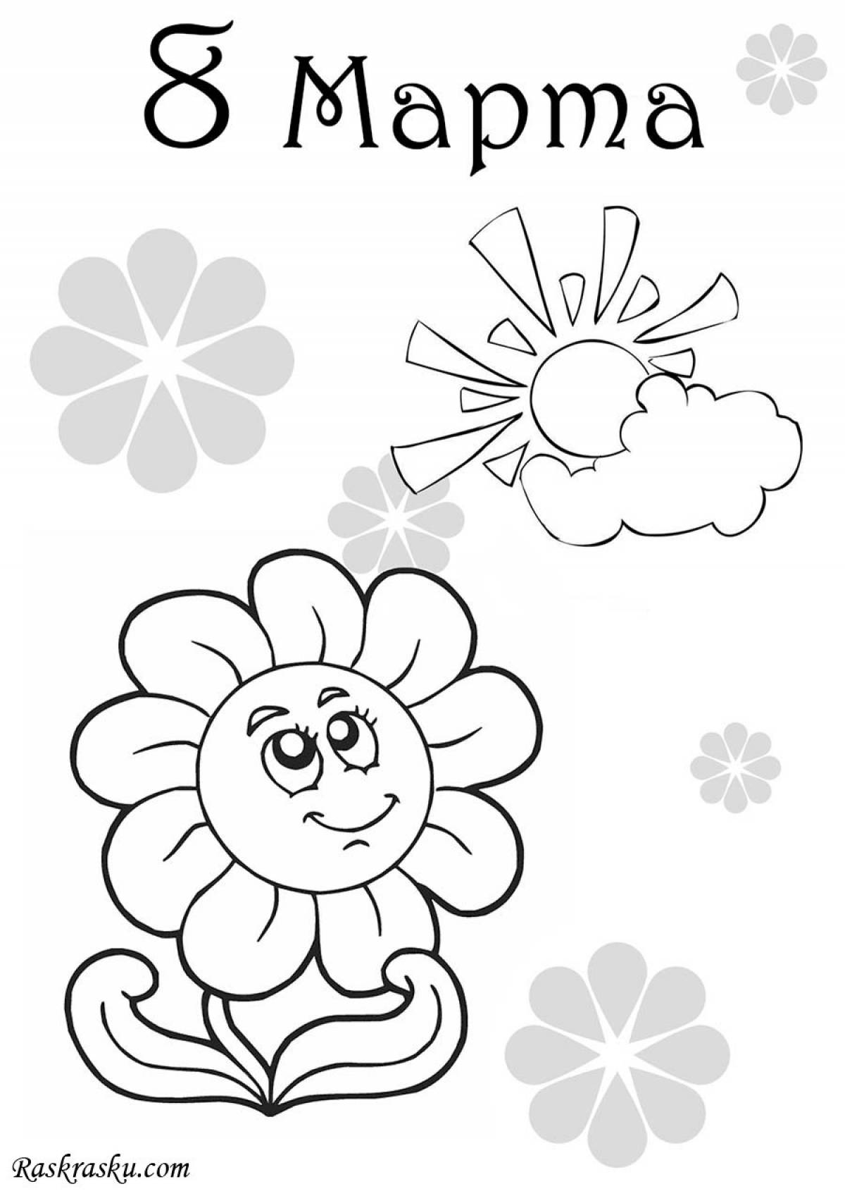 Coloring pages for March 8th