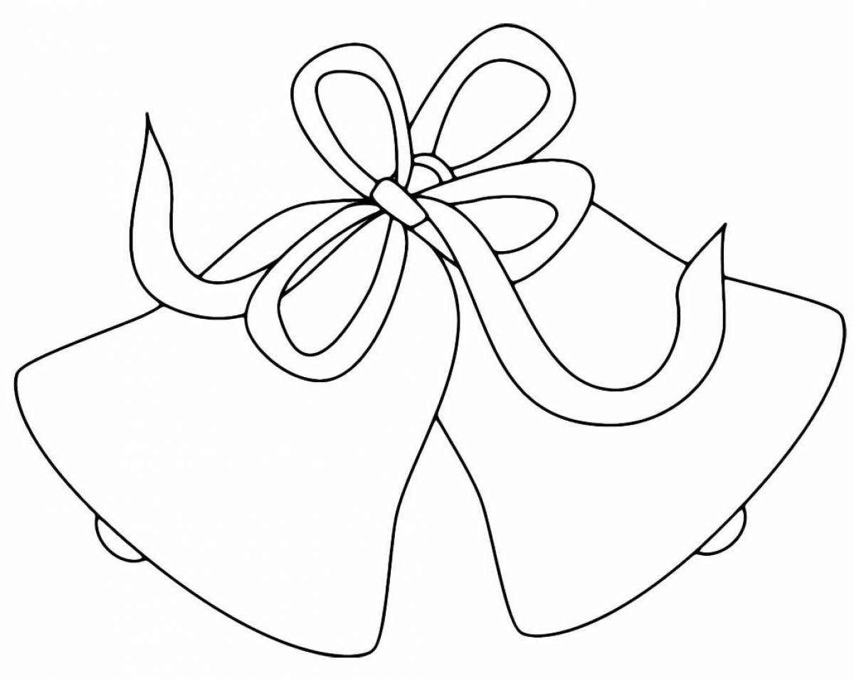 Christmas bells coloring page